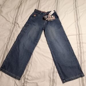 OTB Jeanswear Wide Leg‎ Cargo Pants Wide Leg VTG Y2K Denim Jeans Boys 16 28"